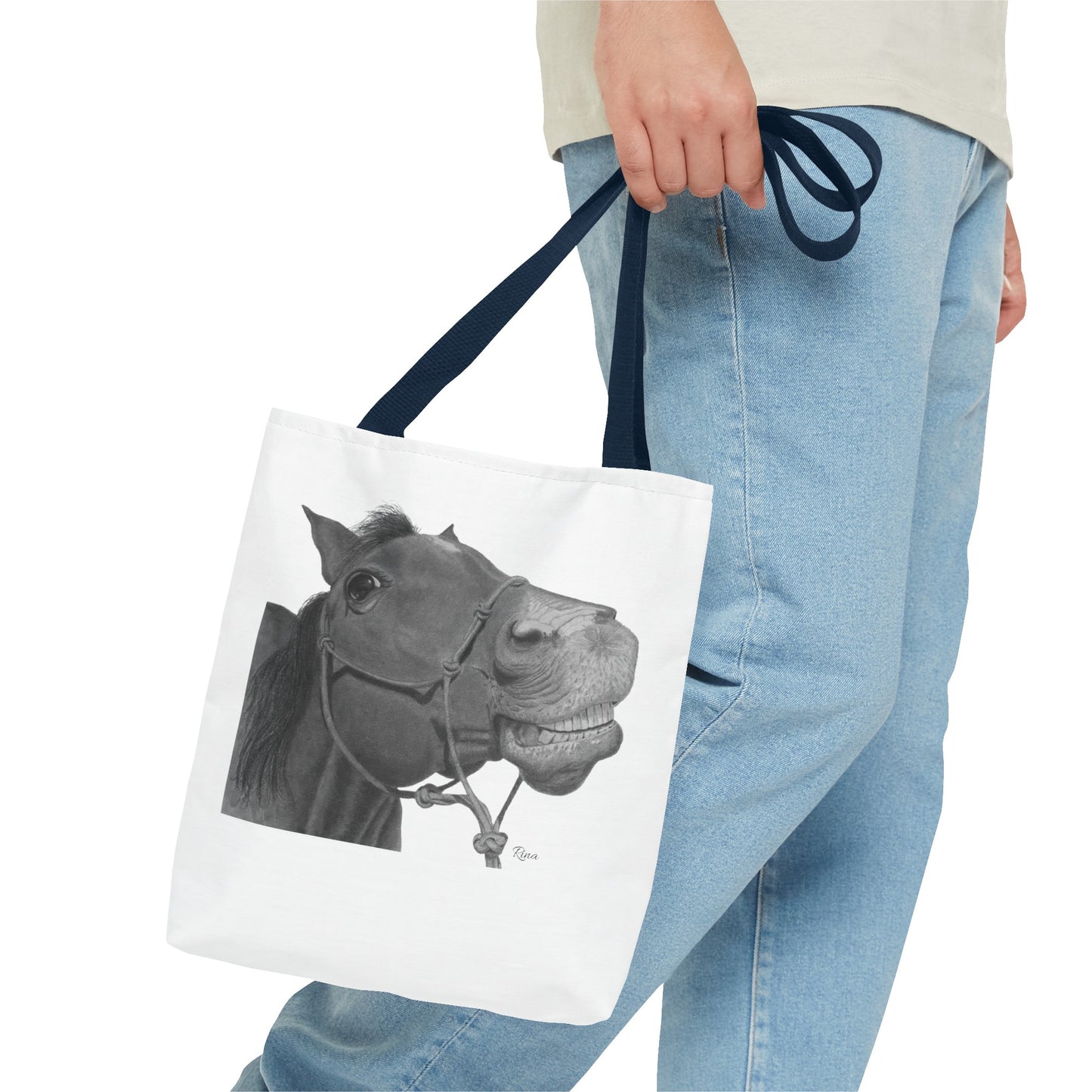Happy Horse Tote Bag, Beach Tote, Pool Bag, Book Bag