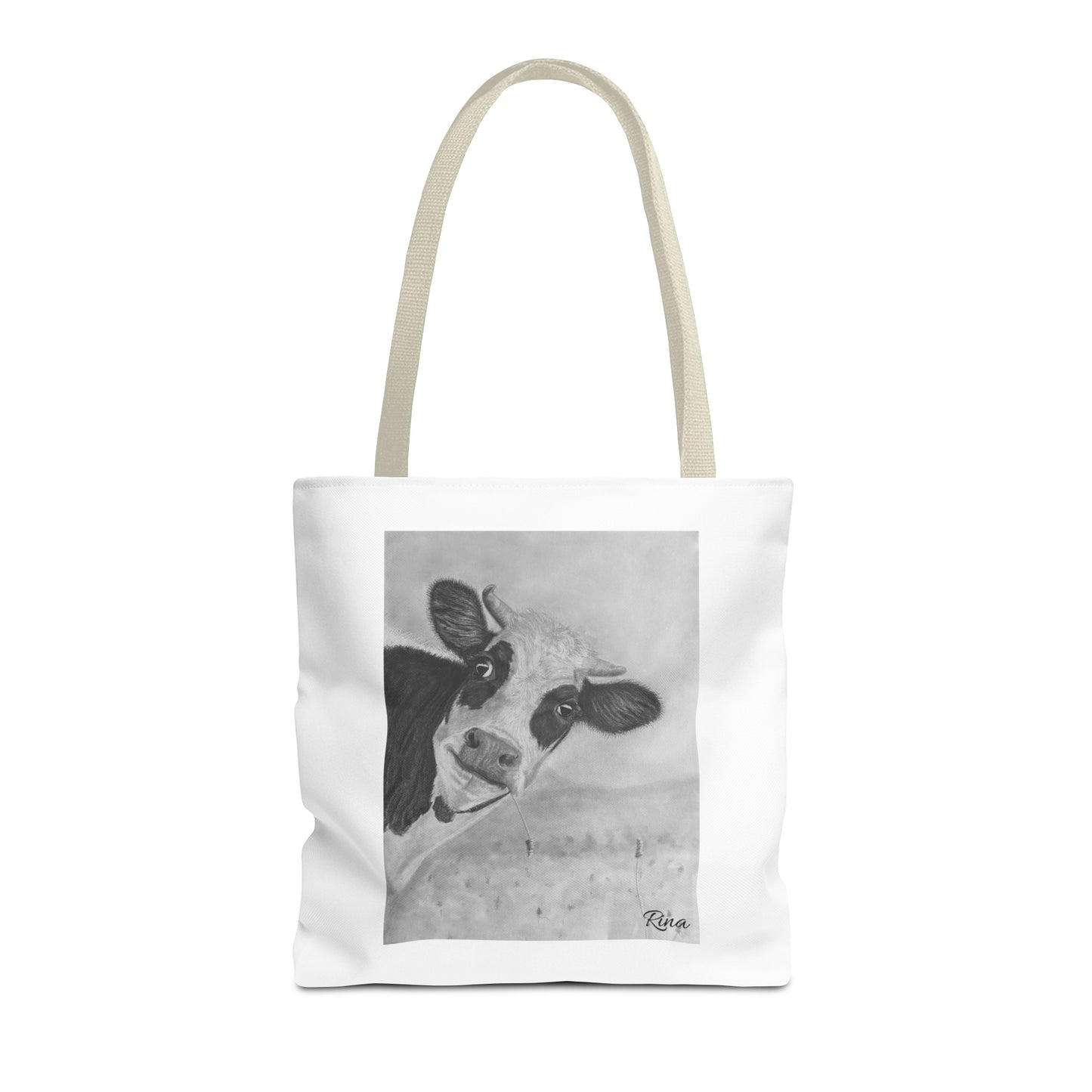 Peek A Boo Cow Tote Bag, Beach bag, Pool Bag, Book Bag