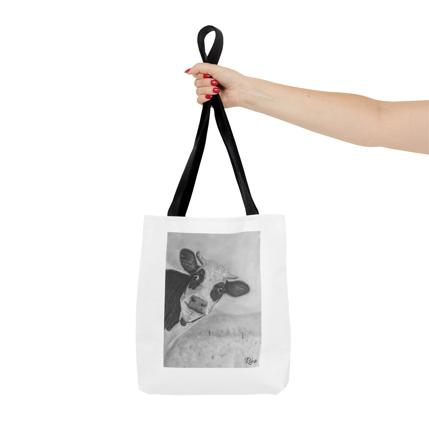 Peek A Boo Cow Tote Bag, Beach bag, Pool Bag, Book Bag
