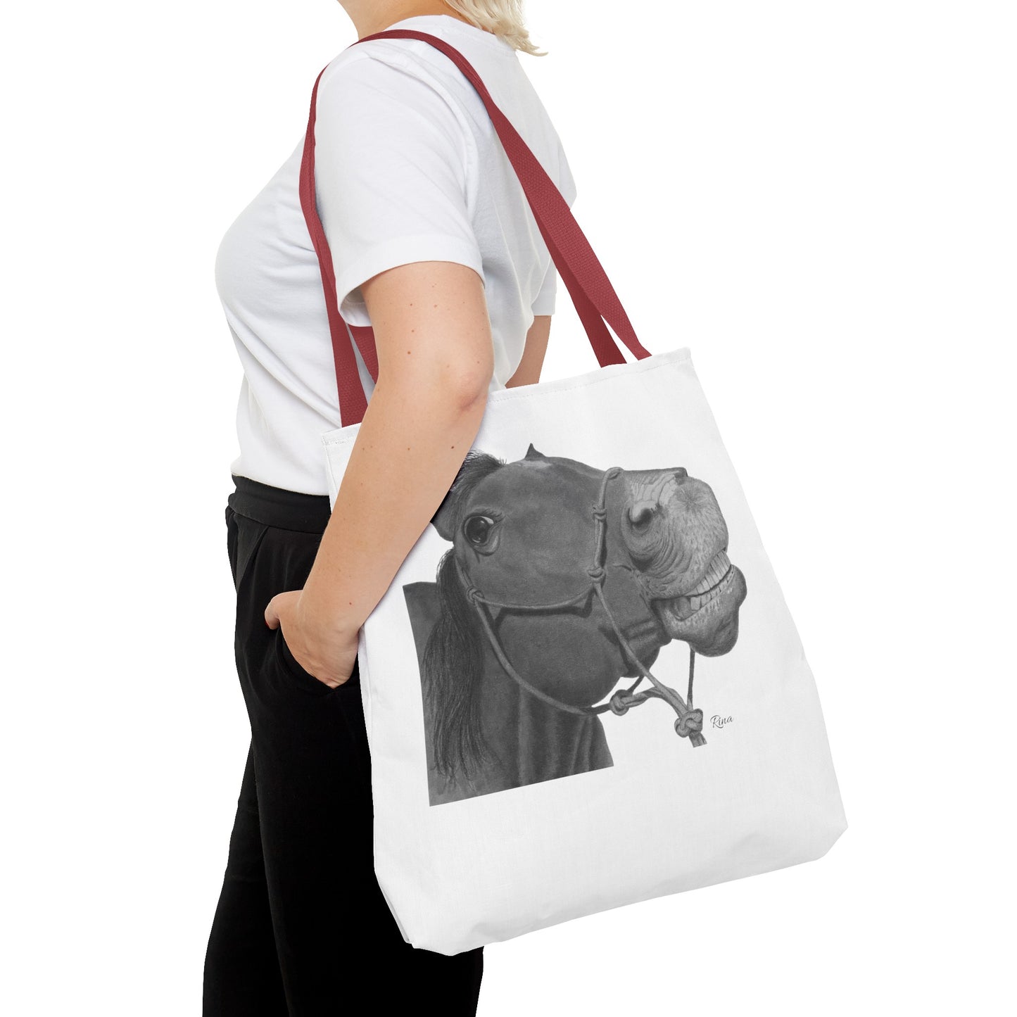 Happy Horse Tote Bag, Beach Tote, Pool Bag, Book Bag