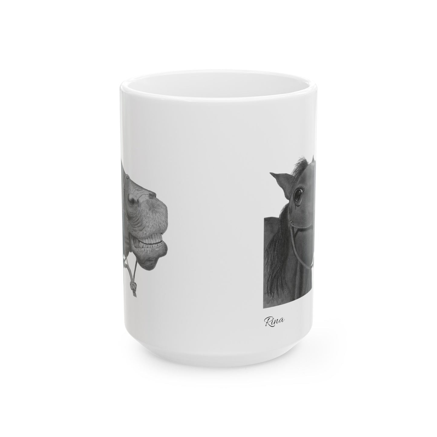Smiling Horse Coffee Mug! Western Mug, Funny Horse Mug 11oz, 15oz
