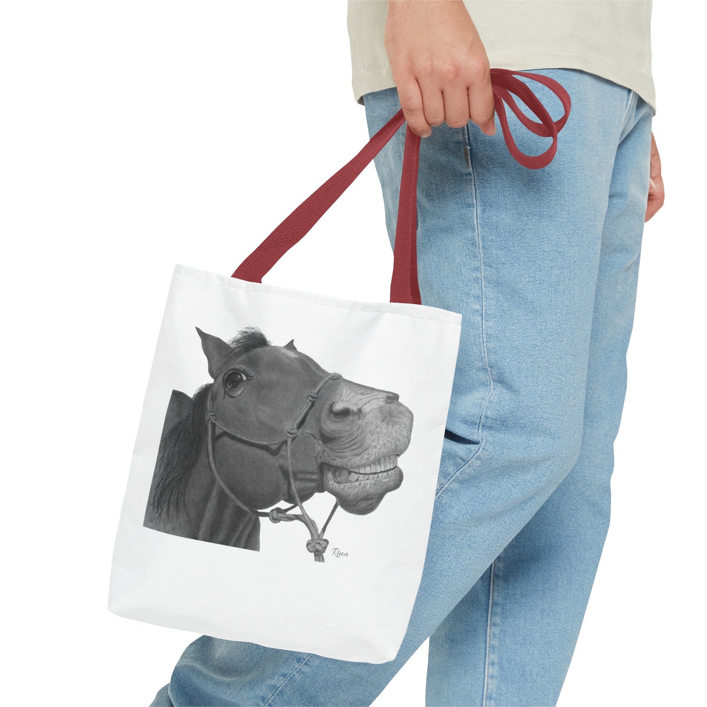 Happy Horse Tote Bag, Beach Tote, Pool Bag, Book Bag