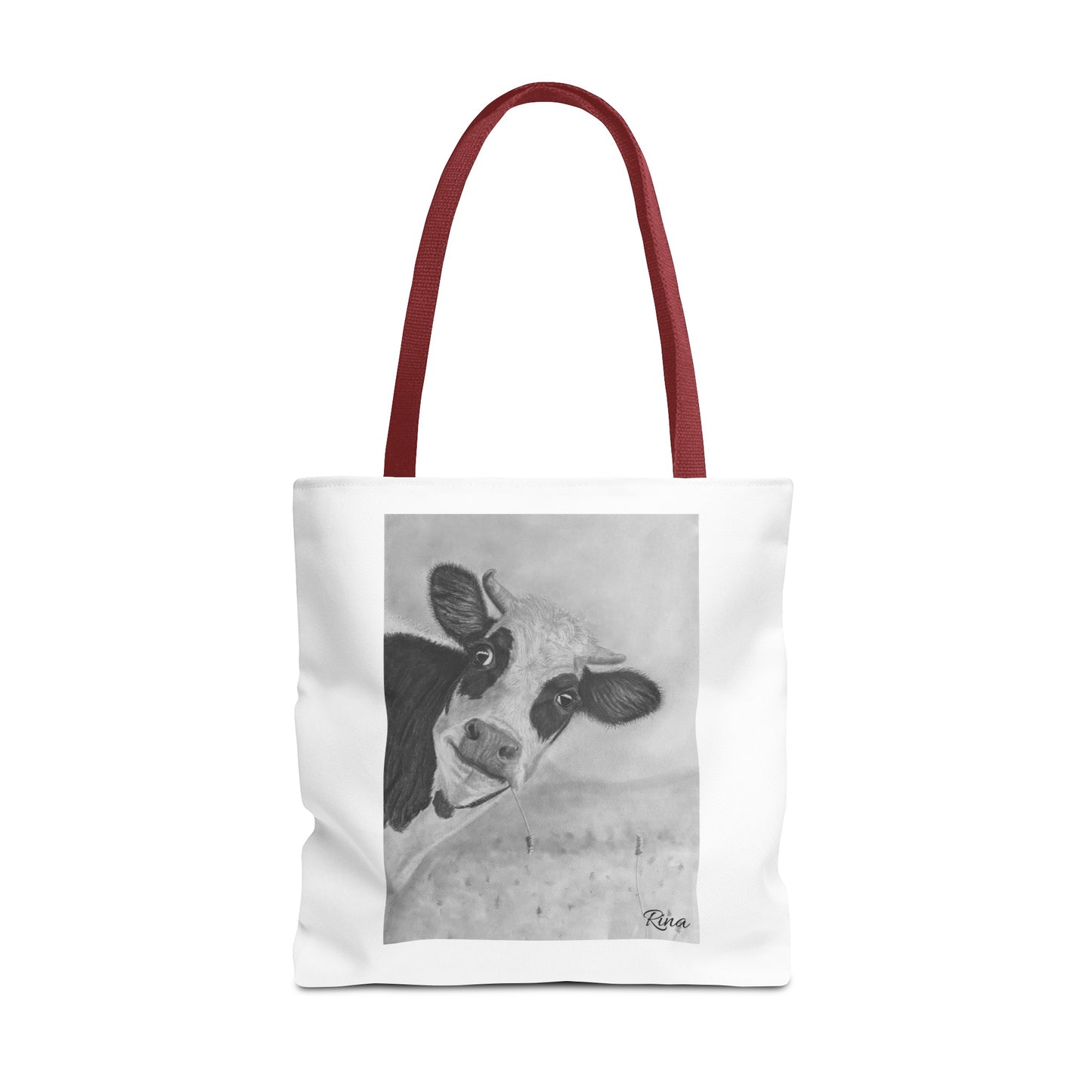 Peek A Boo Cow Tote Bag, Beach bag, Pool Bag, Book Bag