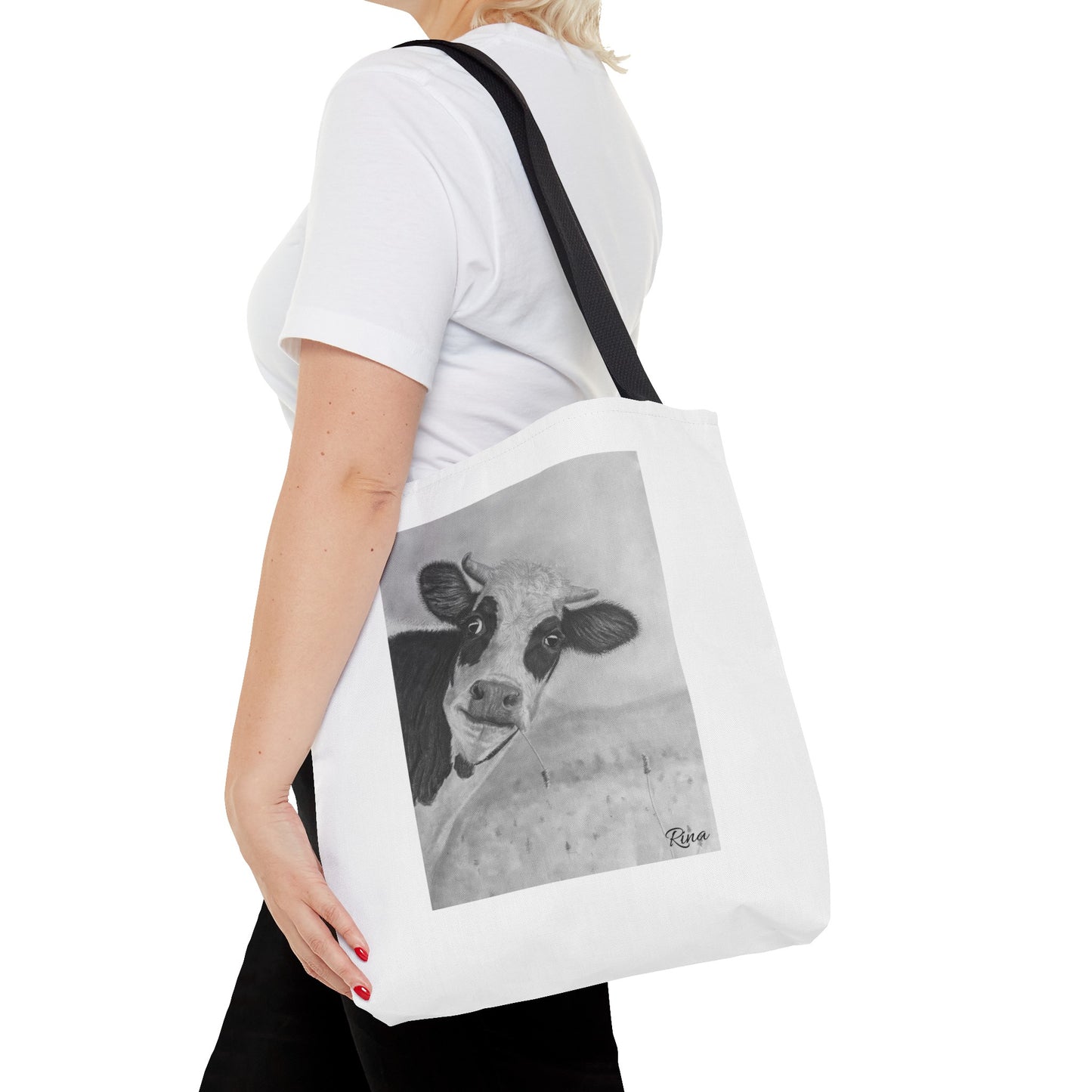 Peek A Boo Cow Tote Bag, Beach bag, Pool Bag, Book Bag