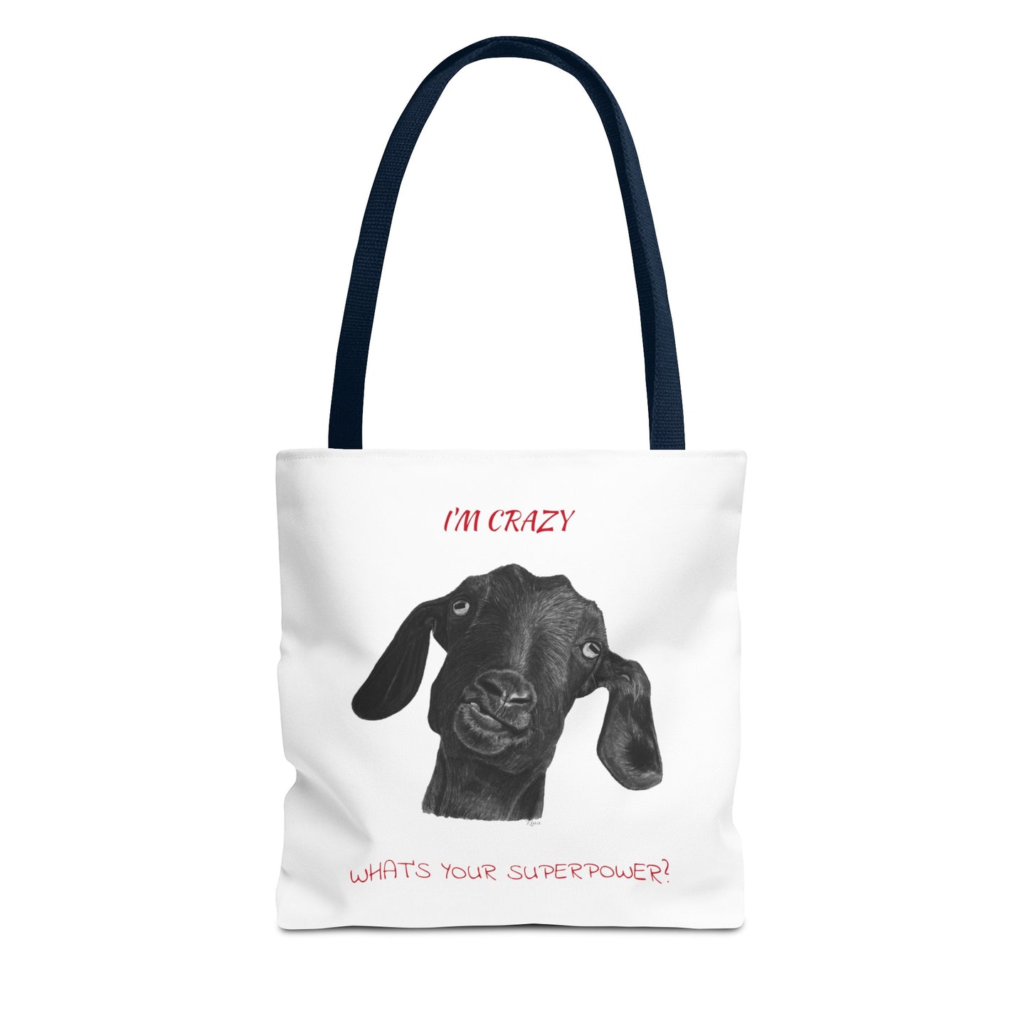 ImCrazy Whats Your Superpower Goofy Goat Tote Bag Beach Bag Pool Bag Book Bag