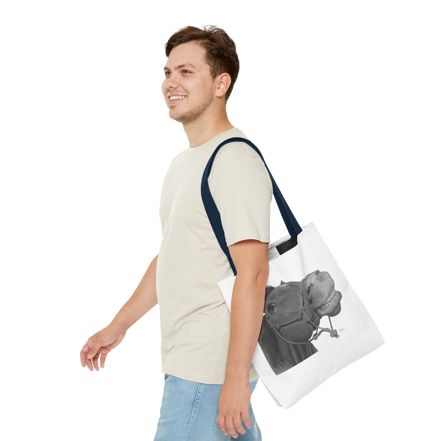 Happy Horse Tote Bag, Beach Tote, Pool Bag, Book Bag