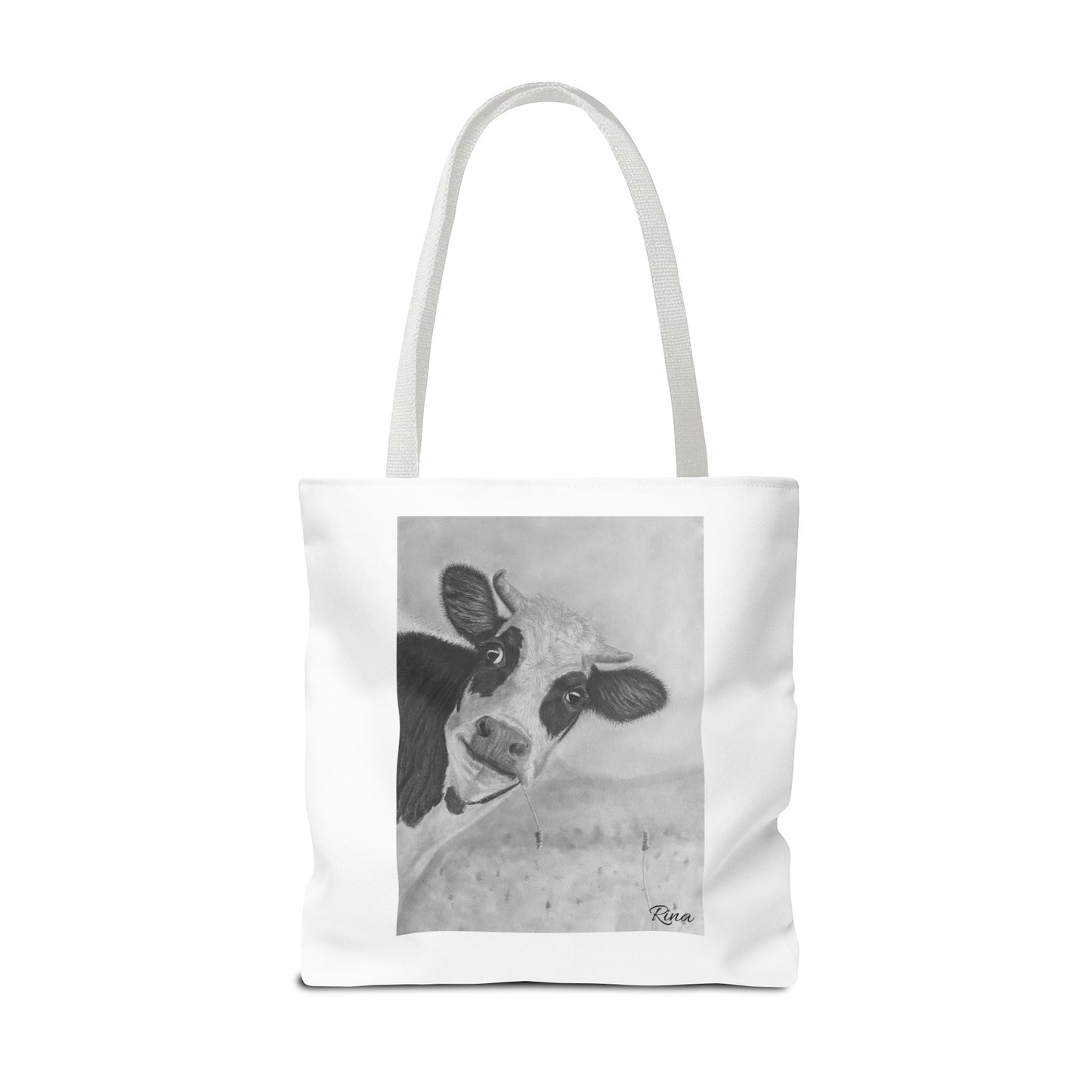 Peek A Boo Cow Tote Bag, Beach bag, Pool Bag, Book Bag