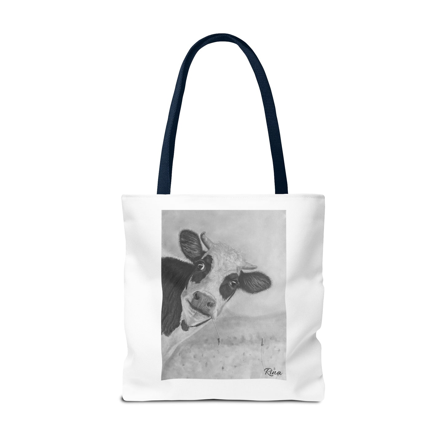 Peek A Boo Cow Tote Bag, Beach bag, Pool Bag, Book Bag