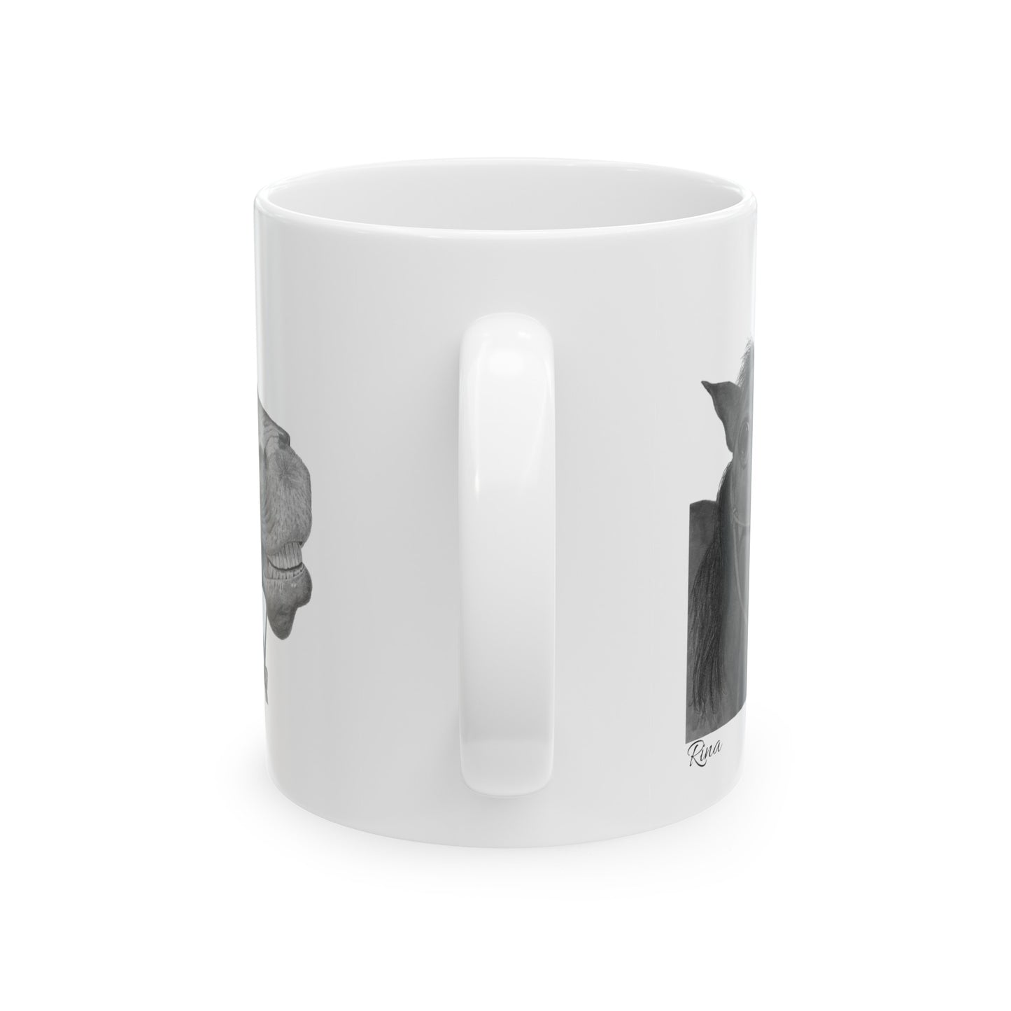 Smiling Horse Coffee Mug! Western Mug, Funny Horse Mug 11oz, 15oz