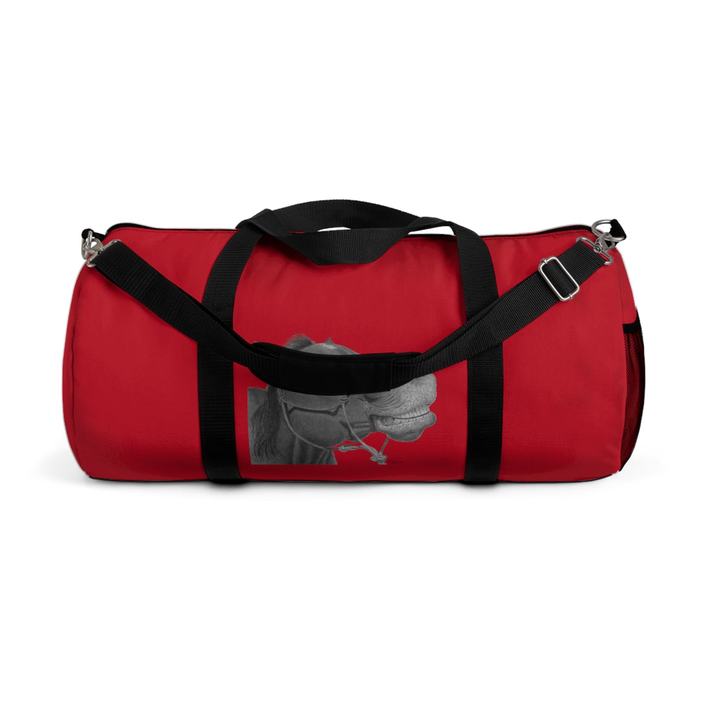Horse Girl Smiling Horse Duffel Bag, Small and Large