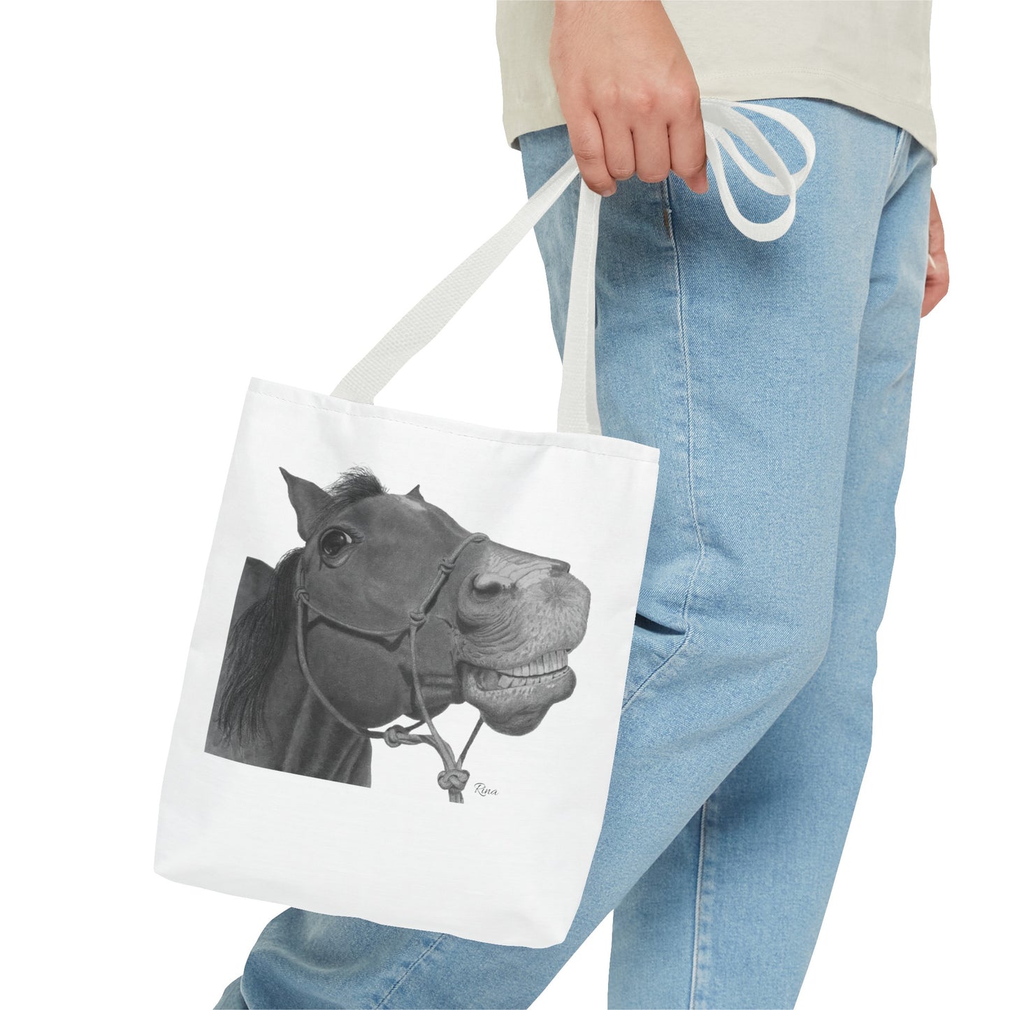 Happy Horse Tote Bag, Beach Tote, Pool Bag, Book Bag