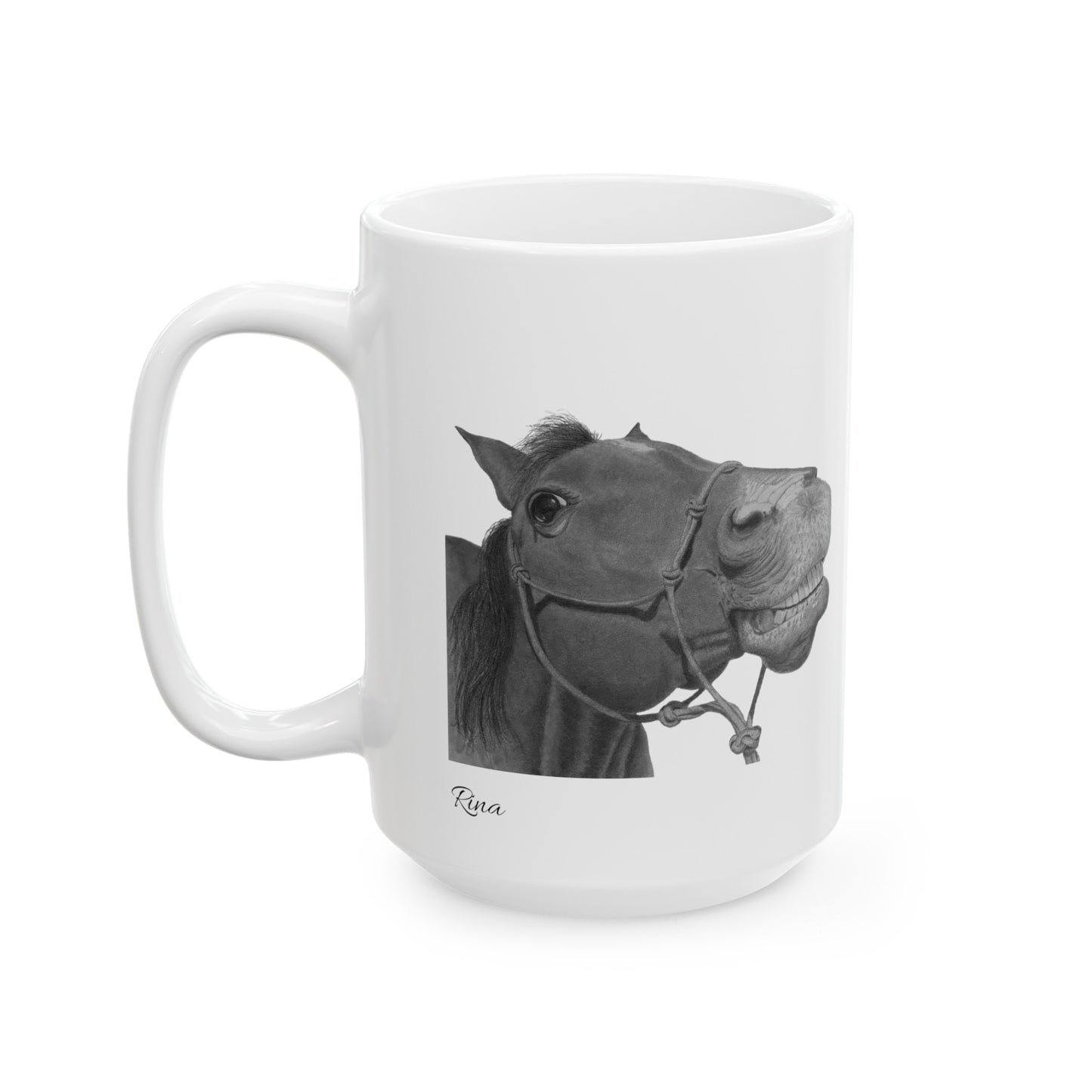 Smiling Horse Coffee Mug! Western Mug, Funny Horse Mug 11oz, 15oz