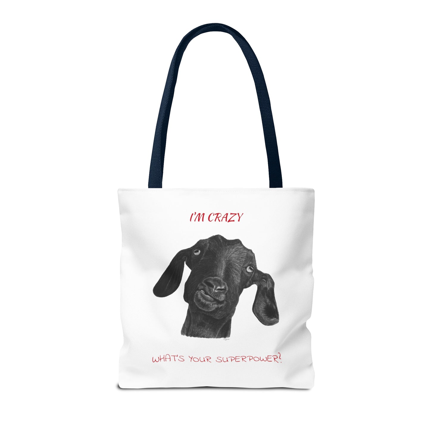 ImCrazy Whats Your Superpower Goofy Goat Tote Bag Beach Bag Pool Bag Book Bag