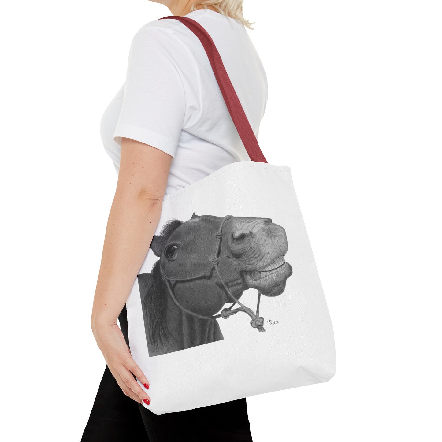 Happy Horse Tote Bag, Beach Tote, Pool Bag, Book Bag