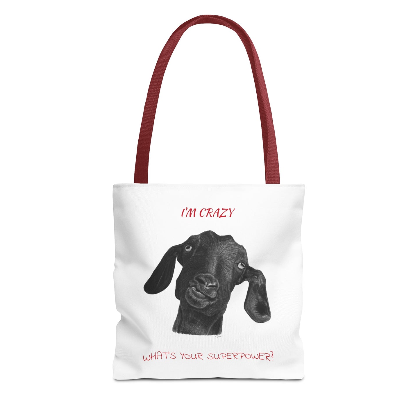 ImCrazy Whats Your Superpower Goofy Goat Tote Bag Beach Bag Pool Bag Book Bag