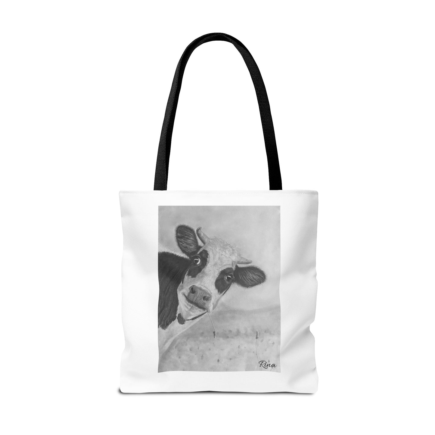 Peek A Boo Cow Tote Bag, Beach bag, Pool Bag, Book Bag