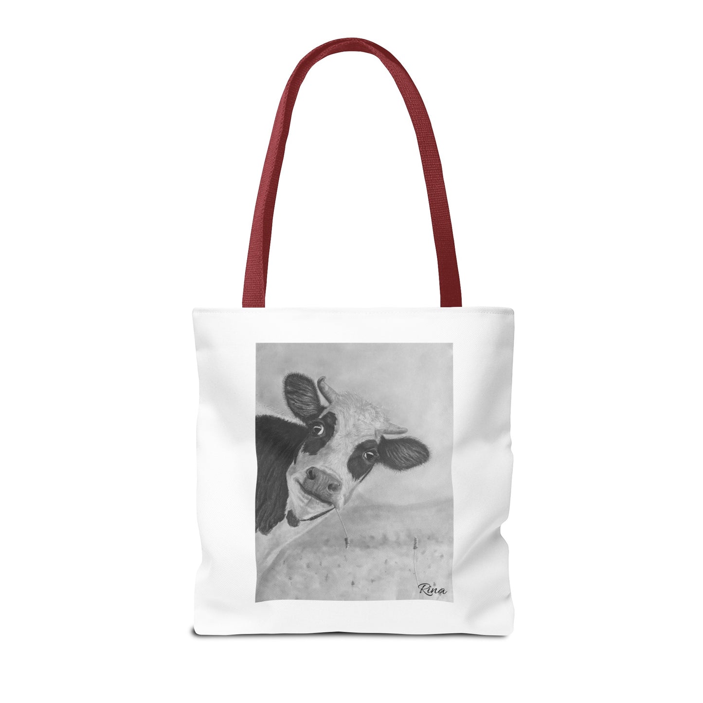 Peek A Boo Cow Tote Bag, Beach bag, Pool Bag, Book Bag