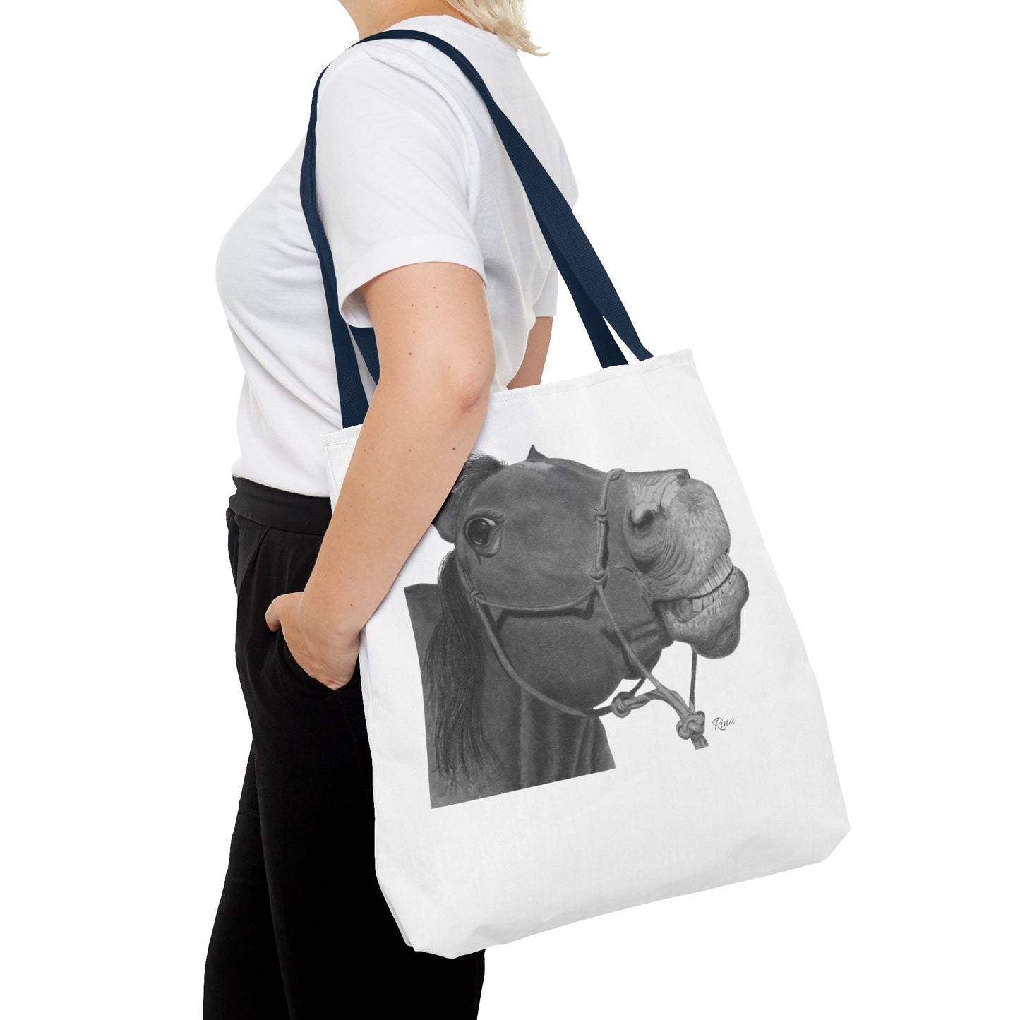 Happy Horse Tote Bag, Beach Tote, Pool Bag, Book Bag