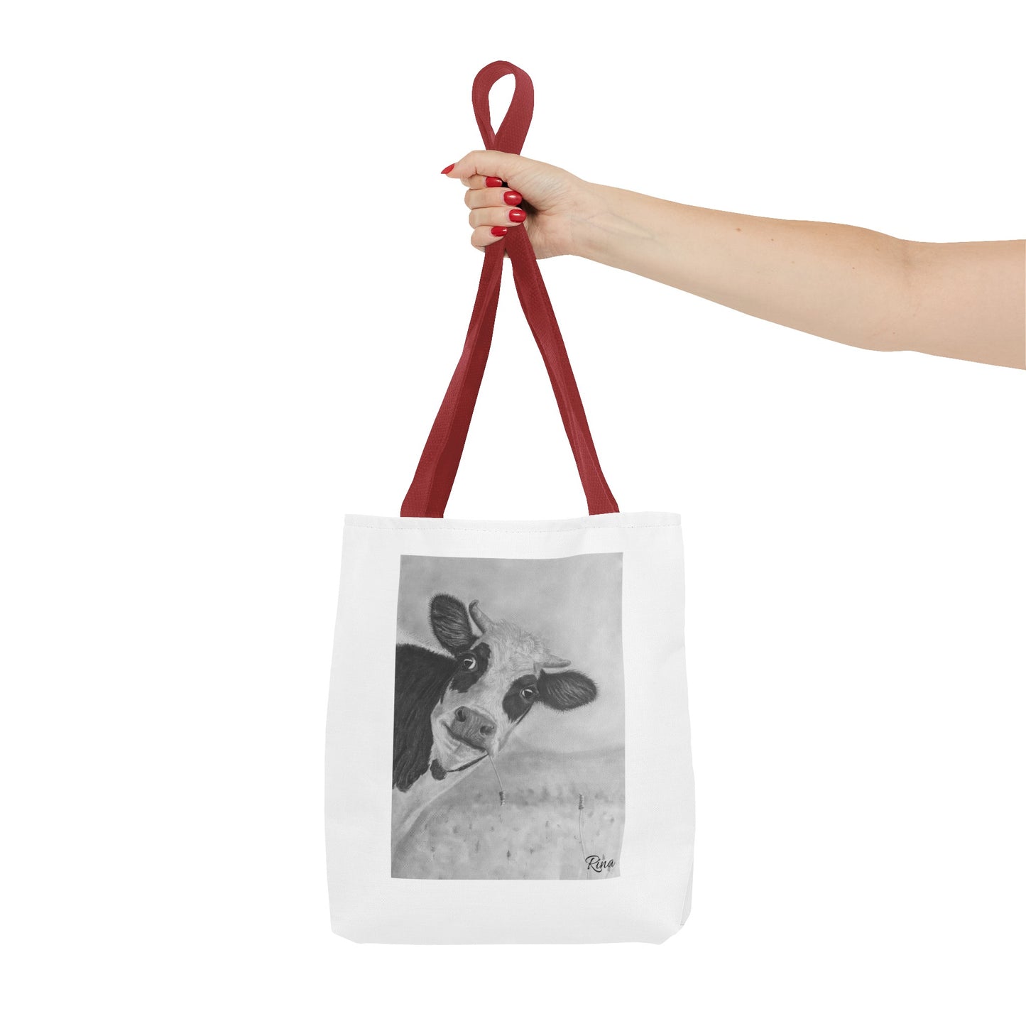 Peek A Boo Cow Tote Bag, Beach bag, Pool Bag, Book Bag