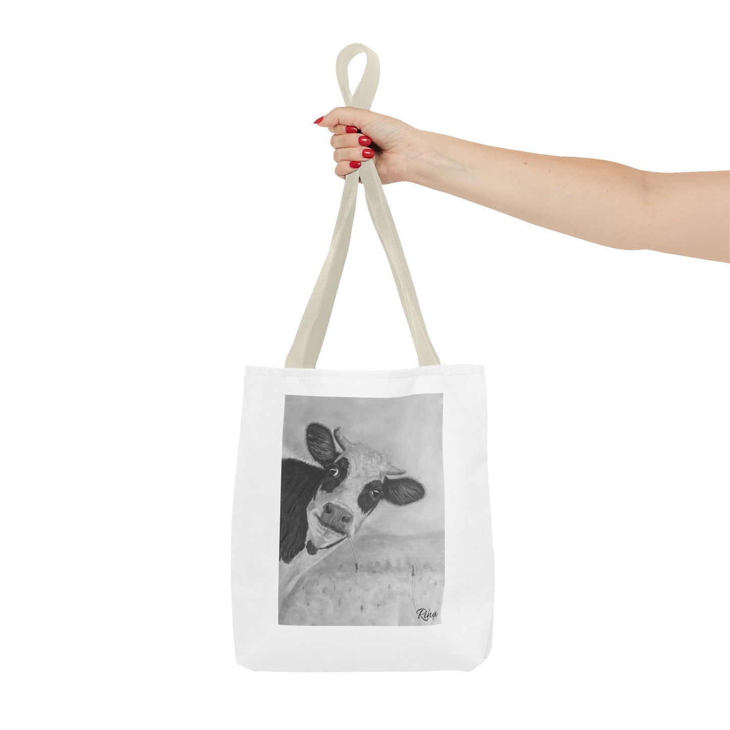 Peek A Boo Cow Tote Bag, Beach bag, Pool Bag, Book Bag