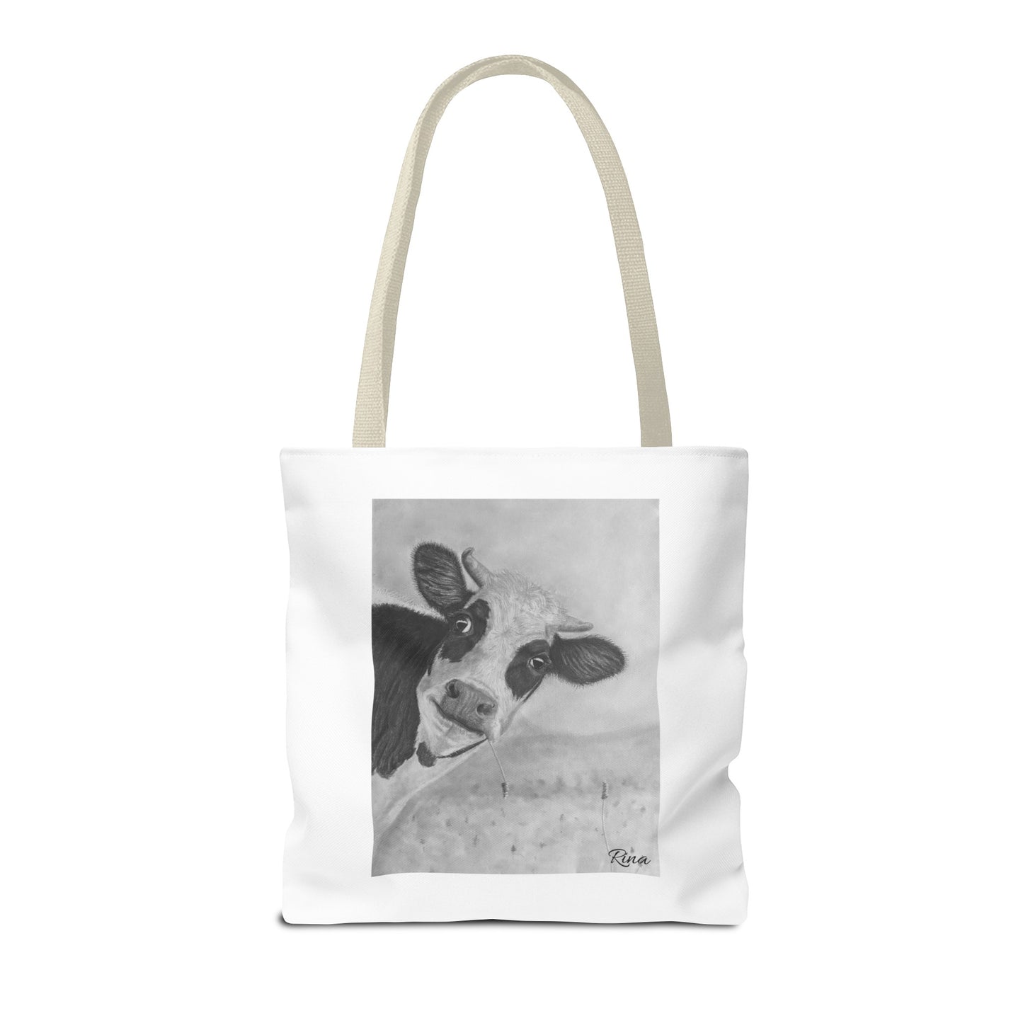 Peek A Boo Cow Tote Bag, Beach bag, Pool Bag, Book Bag