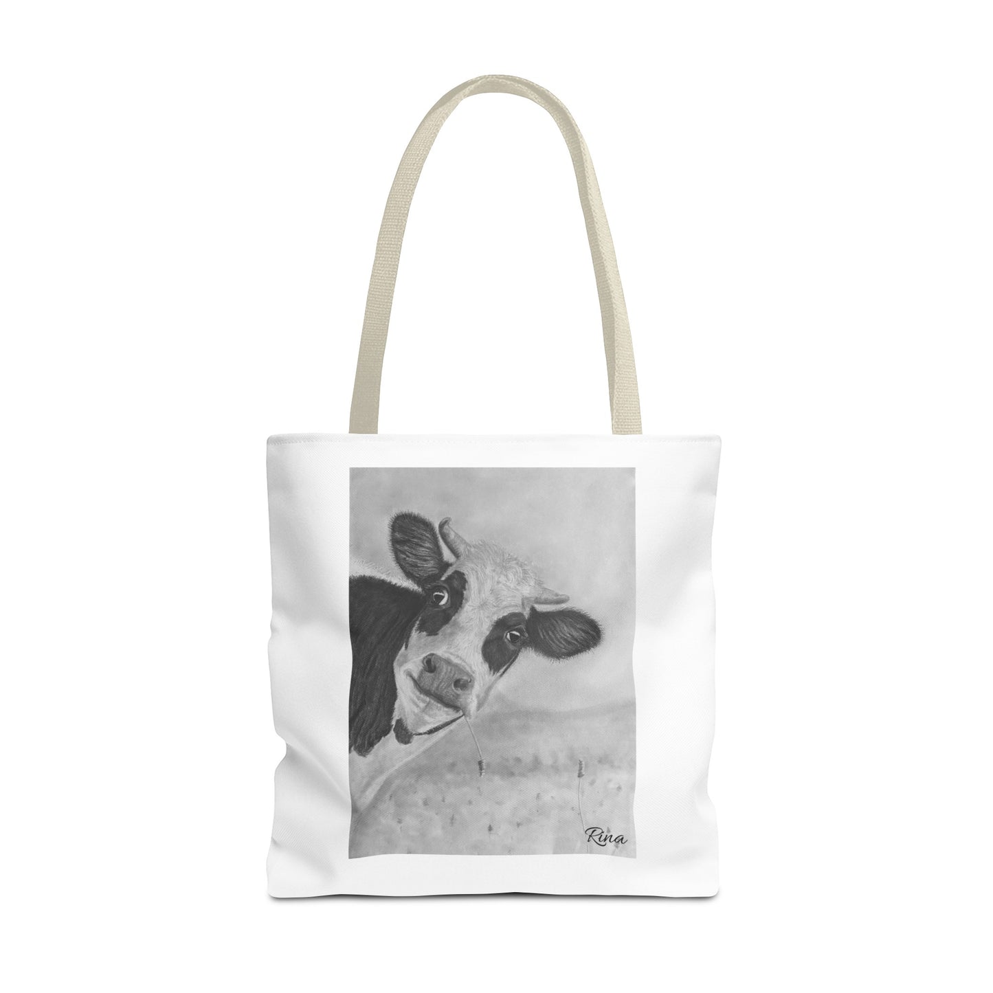 Peek A Boo Cow Tote Bag, Beach bag, Pool Bag, Book Bag