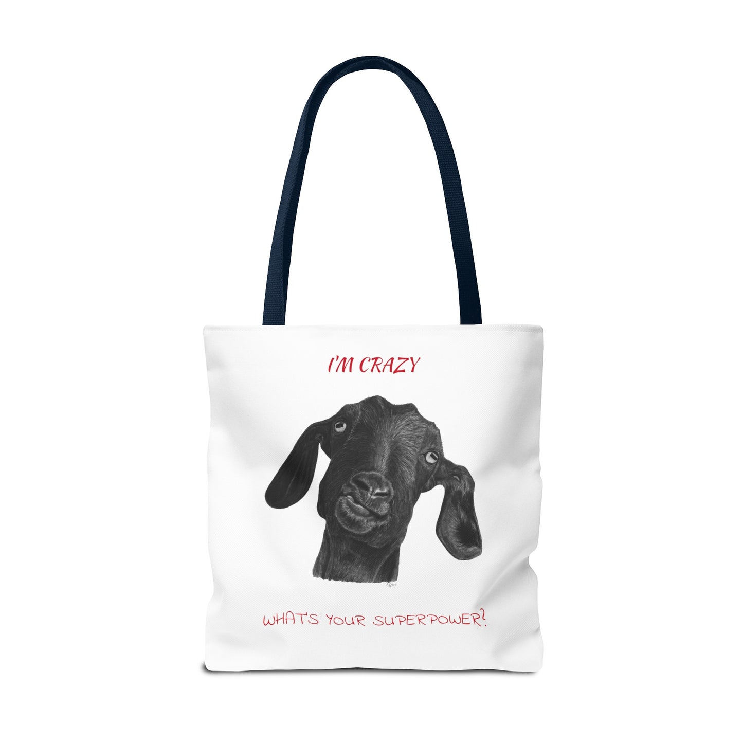 ImCrazy Whats Your Superpower Goofy Goat Tote Bag Beach Bag Pool Bag Book Bag