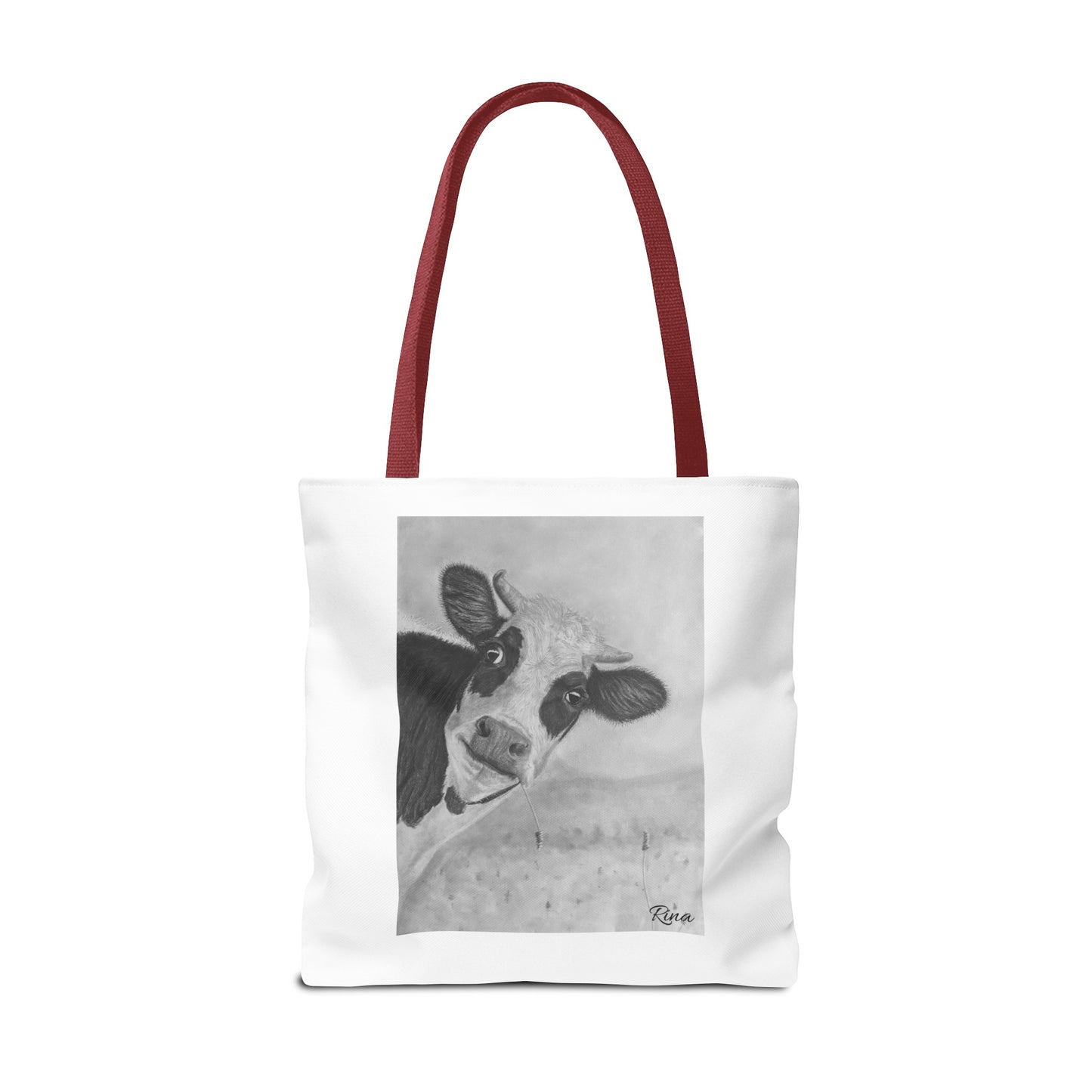 Peek A Boo Cow Tote Bag, Beach bag, Pool Bag, Book Bag