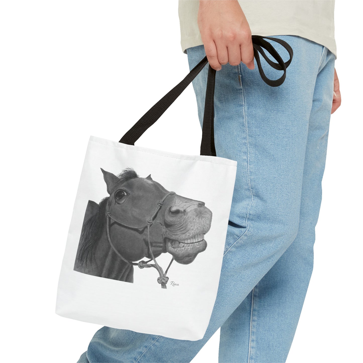 Happy Horse Tote Bag, Beach Tote, Pool Bag, Book Bag