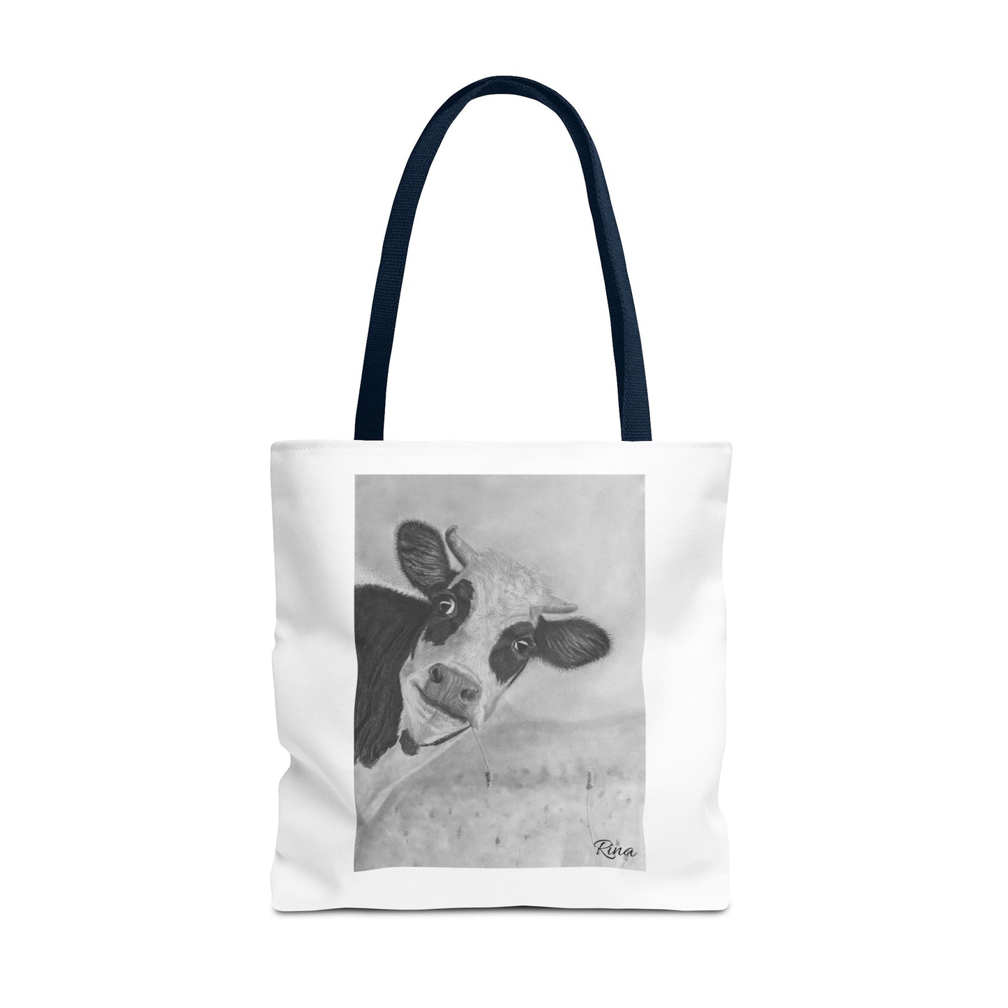 Peek A Boo Cow Tote Bag, Beach bag, Pool Bag, Book Bag