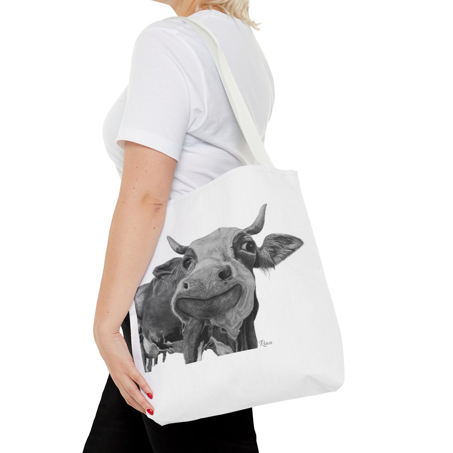 Happy Cow Tote Bag, Beach Bag, Pool Bag, Book Bag