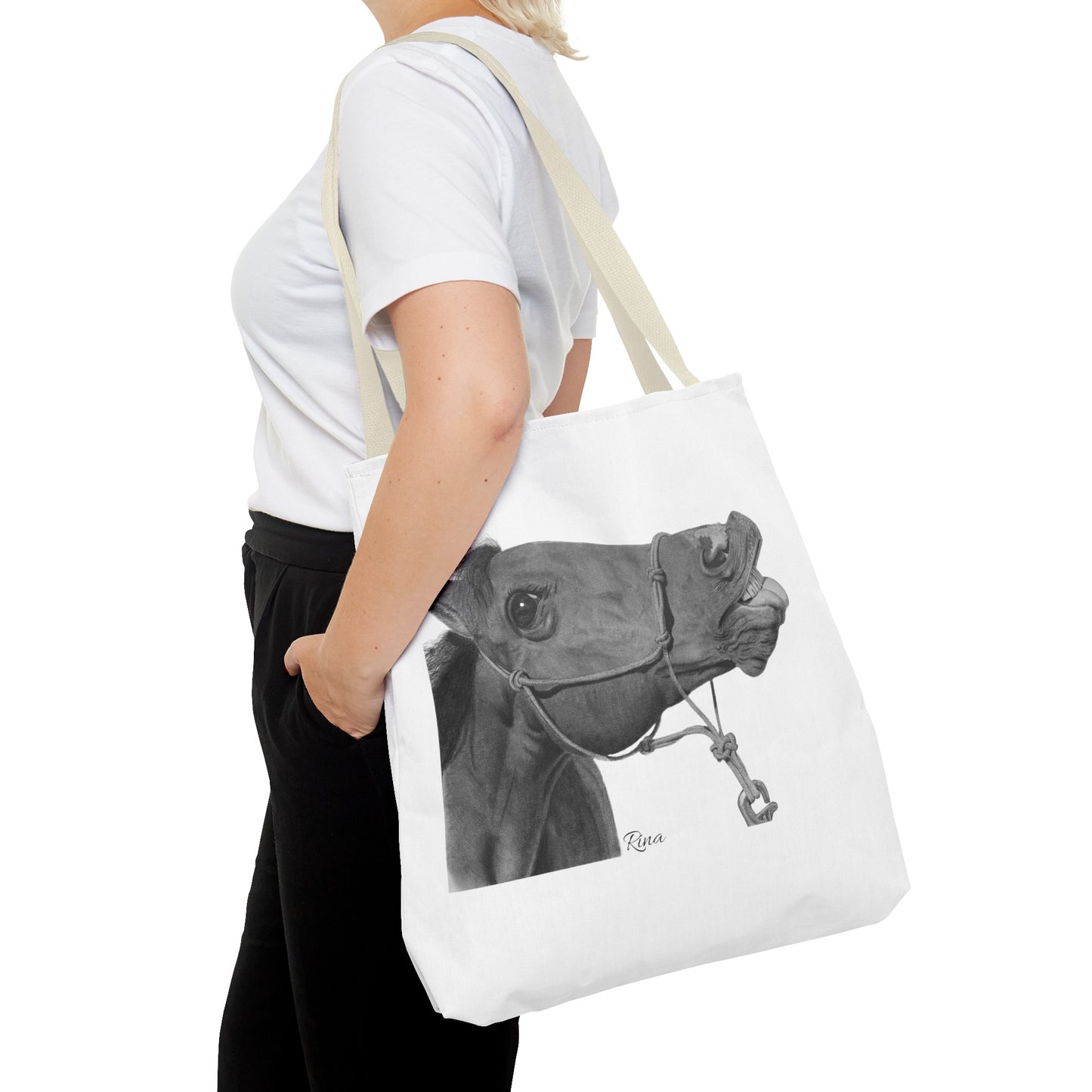 Funny Horse Tote bag, Beach Bag, Pool Bag, Book Bag