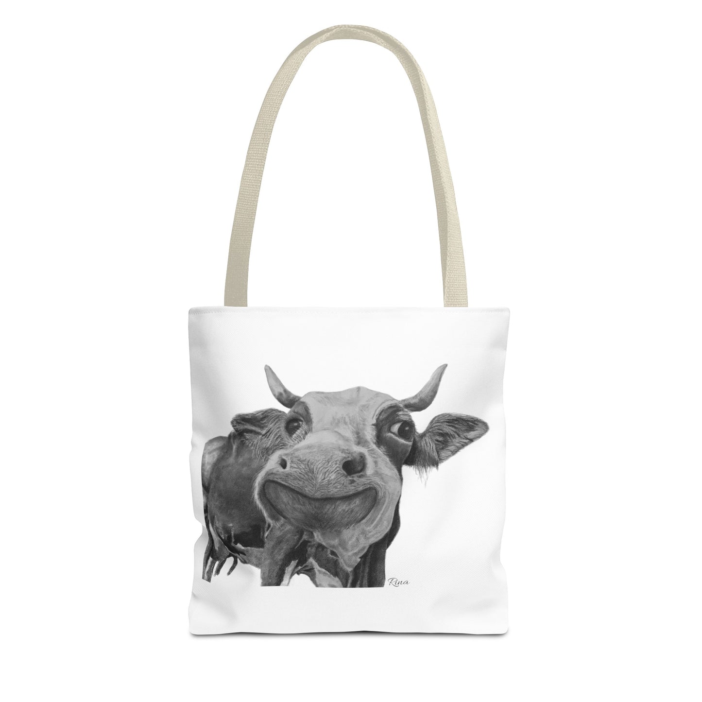 Happy Cow Tote Bag, Beach Bag, Pool Bag, Book Bag