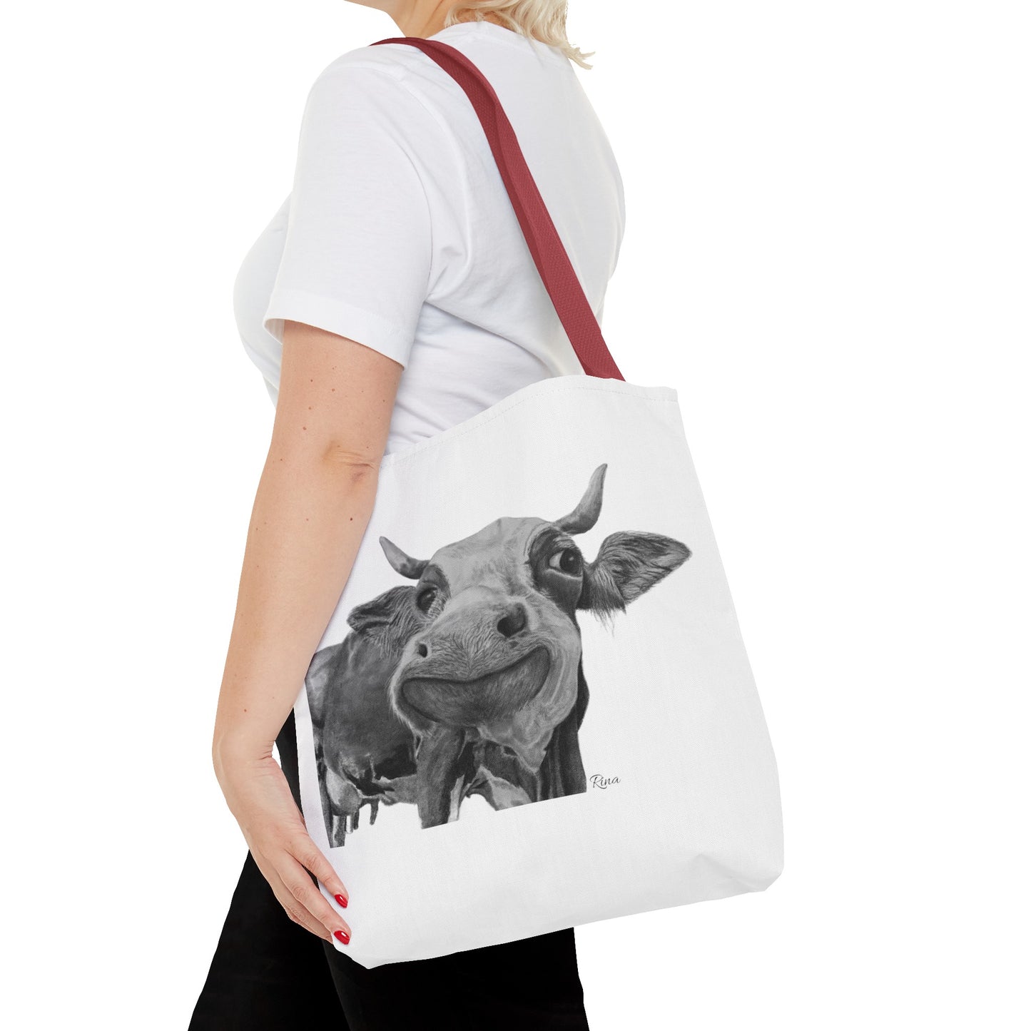 Happy Cow Tote Bag, Beach Bag, Pool Bag, Book Bag