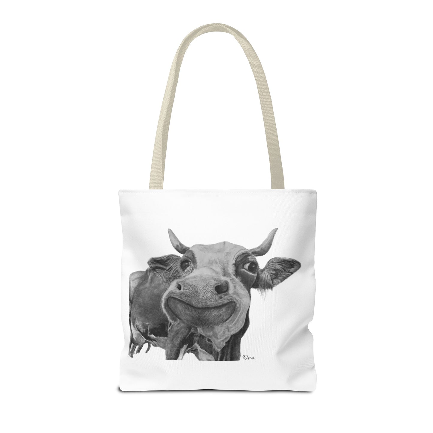 Happy Cow Tote Bag, Beach Bag, Pool Bag, Book Bag