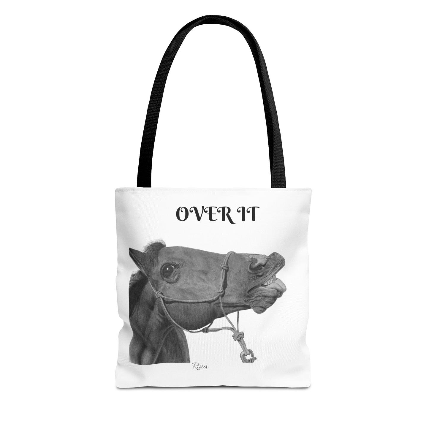 Over It Horse Tote Bag, Beach Bag, Pool Bag, Book Bag