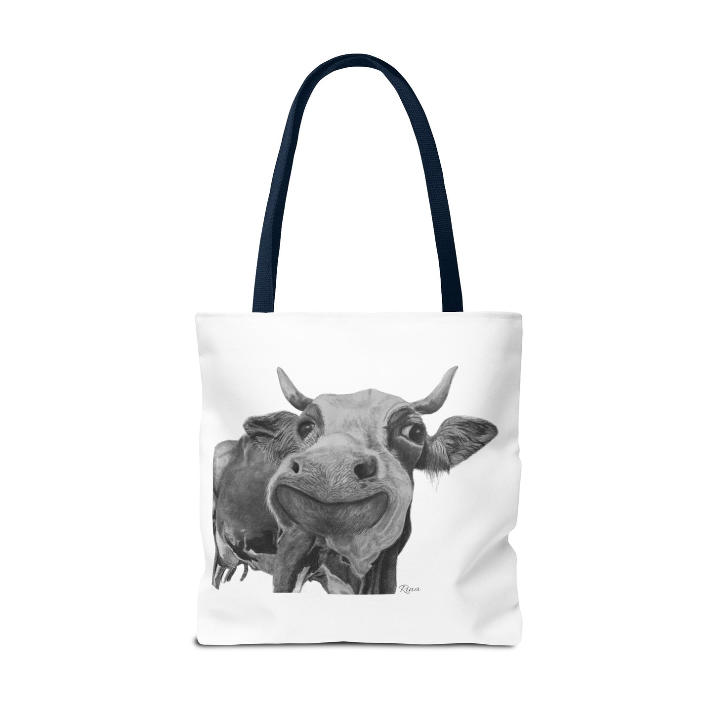 Happy Cow Tote Bag, Beach Bag, Pool Bag, Book Bag