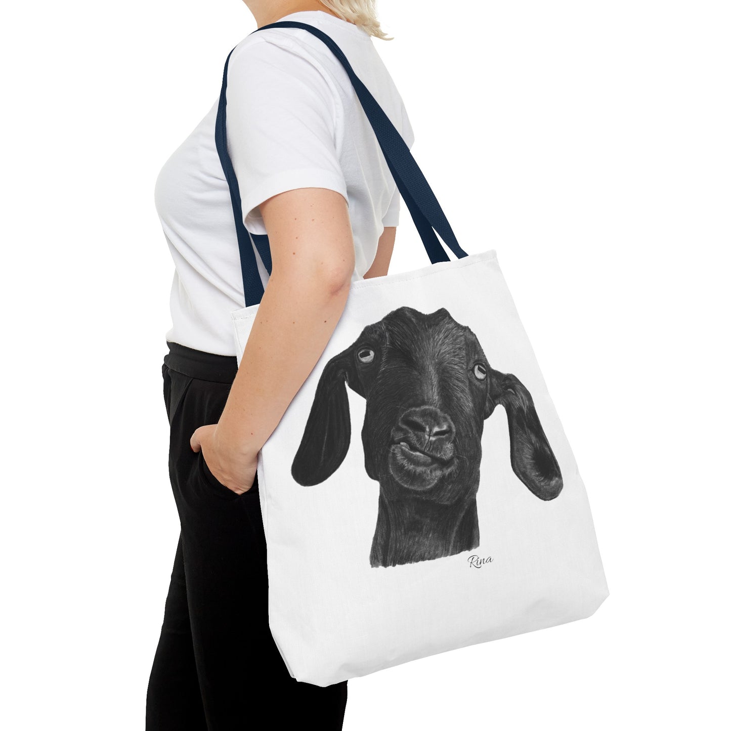 Goofy Goat Tote Bag, Beach Bag, Pool Bag, Book Bag