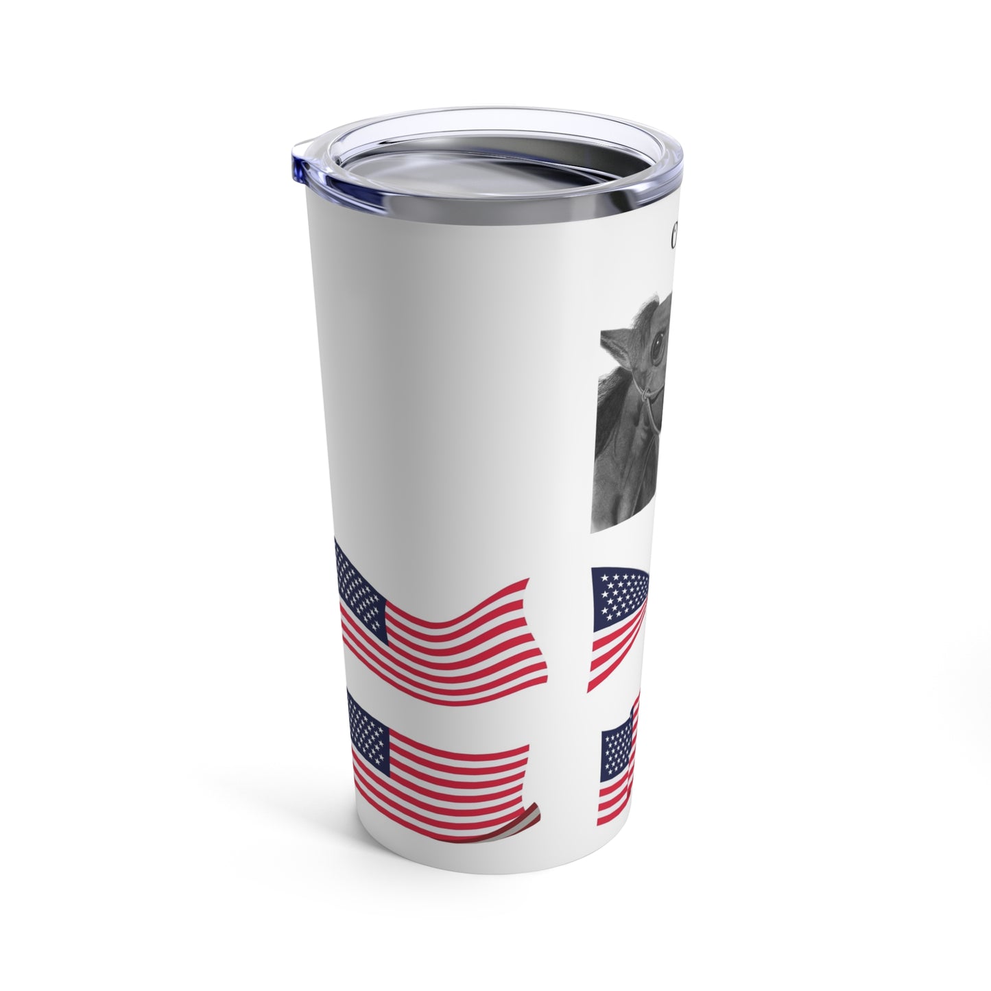 Over It Horse American Tumbler 20oz, Patriotic, America, Flag