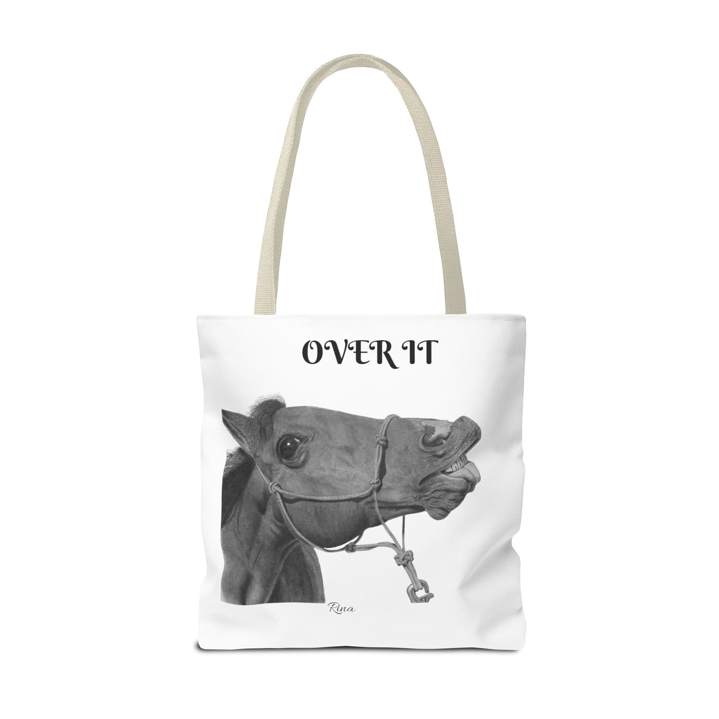 Over It Horse Tote Bag, Beach Bag, Pool Bag, Book Bag