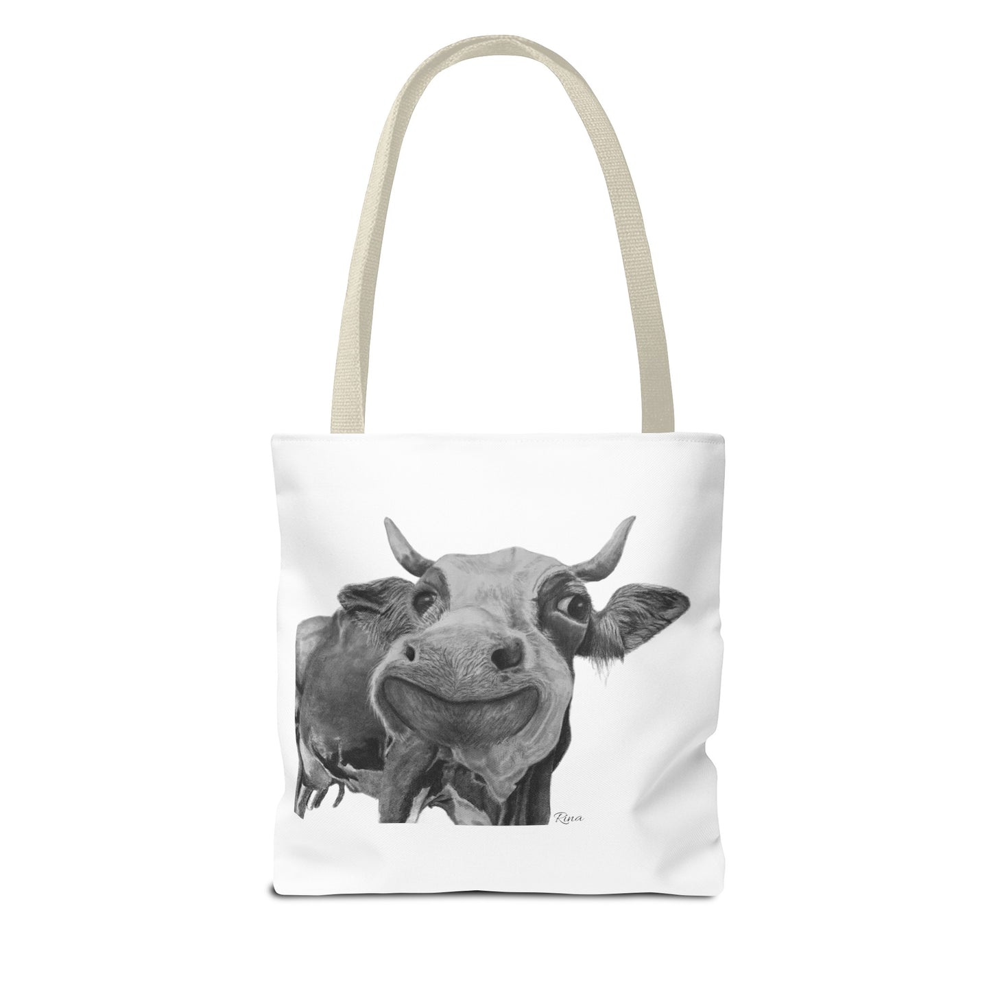 Happy Cow Tote Bag, Beach Bag, Pool Bag, Book Bag