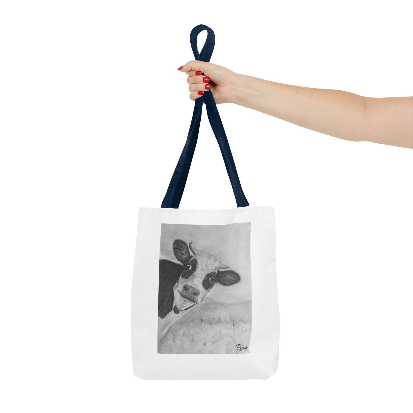 Peek A Boo Cow Tote Bag, Beach bag, Pool Bag, Book Bag