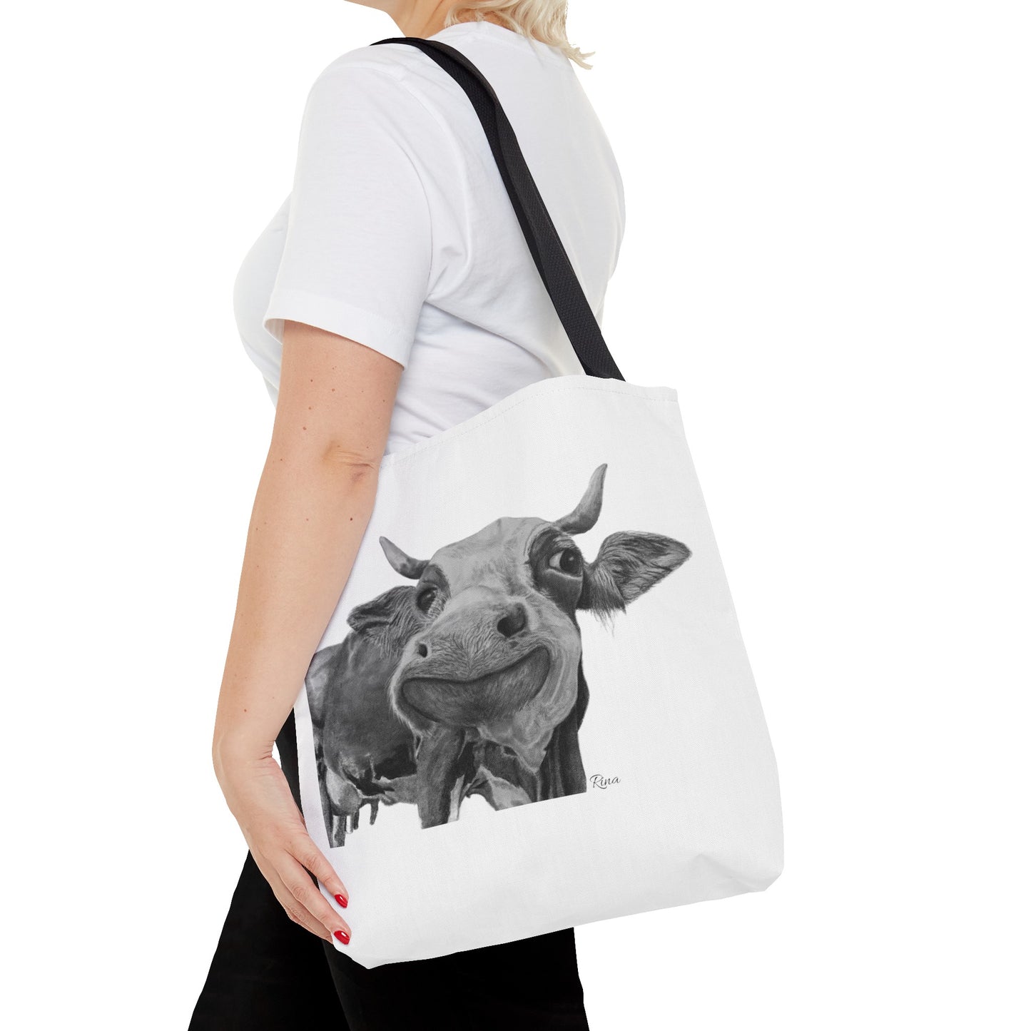 Happy Cow Tote Bag, Beach Bag, Pool Bag, Book Bag