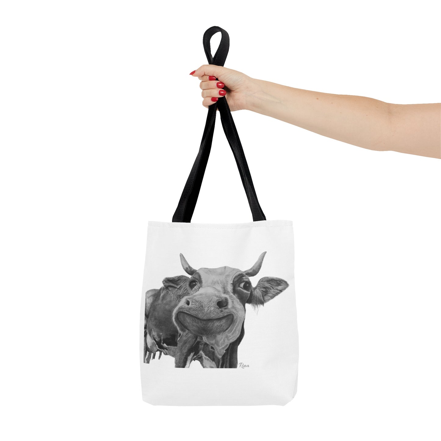 Happy Cow Tote Bag, Beach Bag, Pool Bag, Book Bag