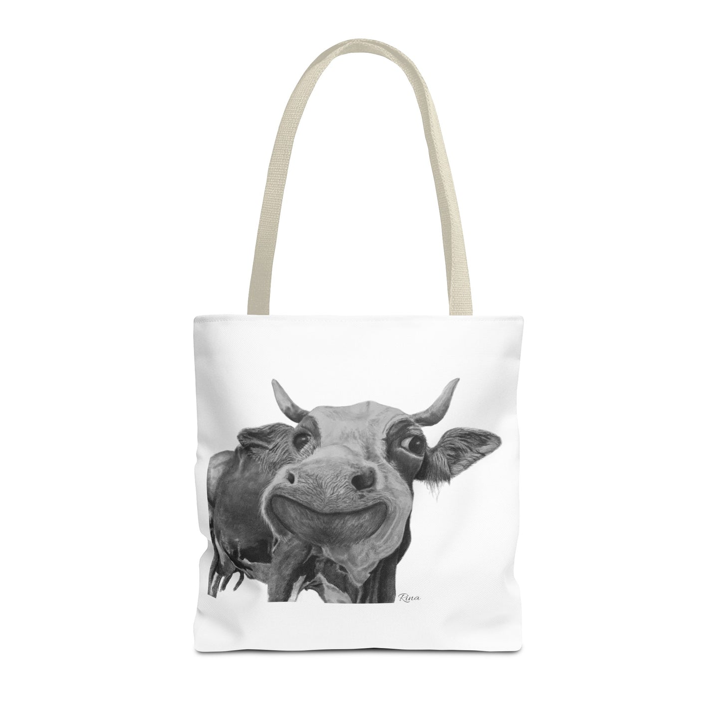 Happy Cow Tote Bag, Beach Bag, Pool Bag, Book Bag