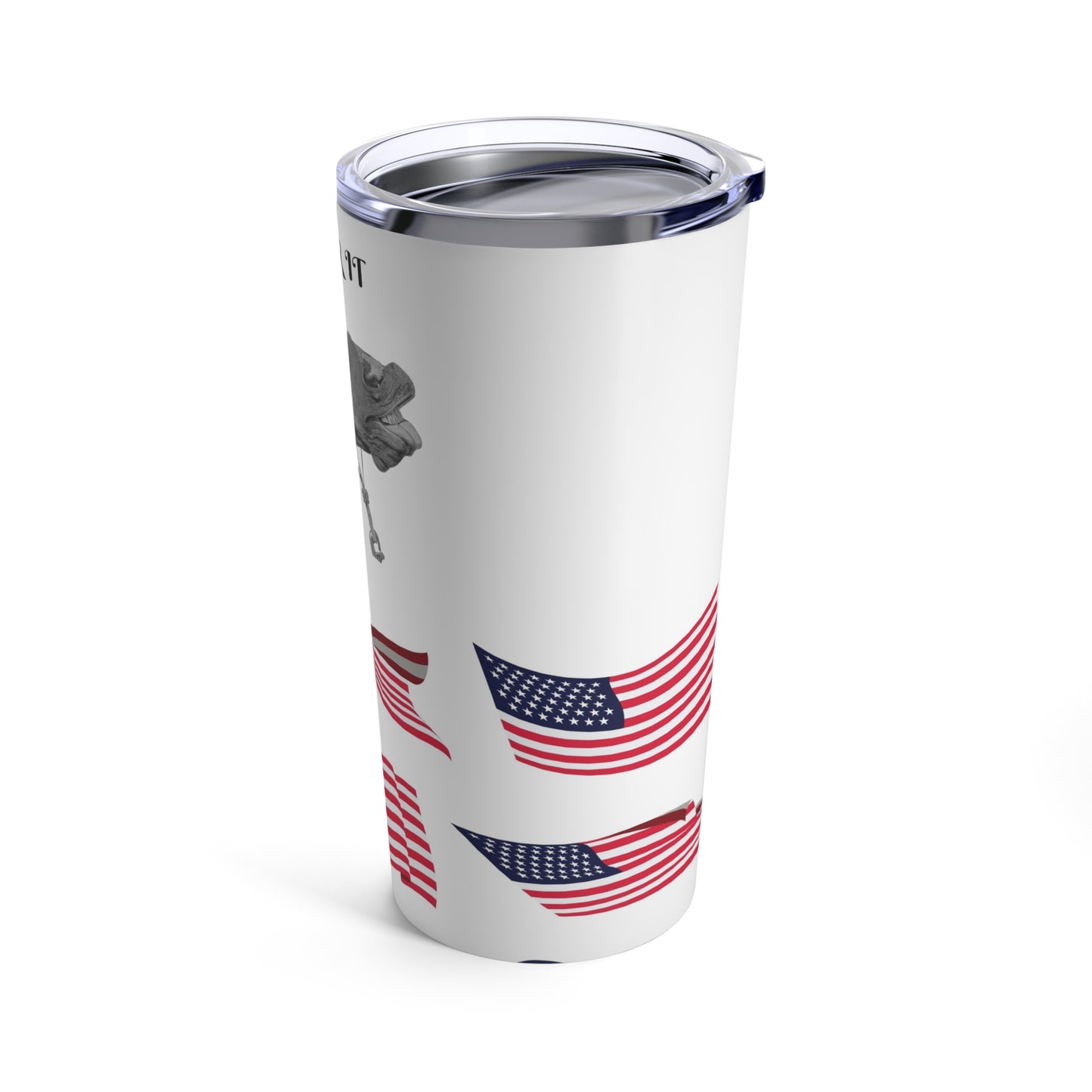 Over It Horse American Tumbler 20oz, Patriotic, America, Flag