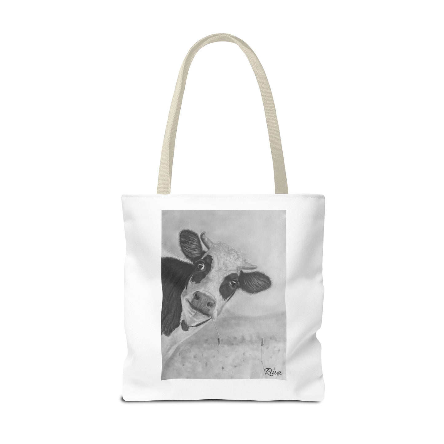 Peek A Boo Cow Tote Bag, Beach bag, Pool Bag, Book Bag