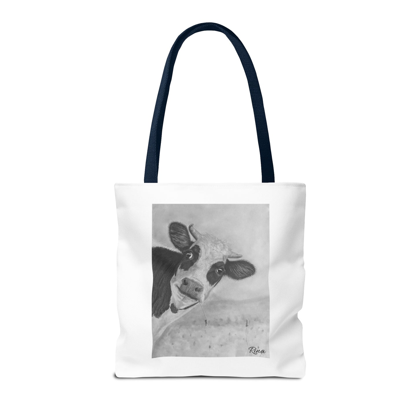 Peek A Boo Cow Tote Bag, Beach bag, Pool Bag, Book Bag
