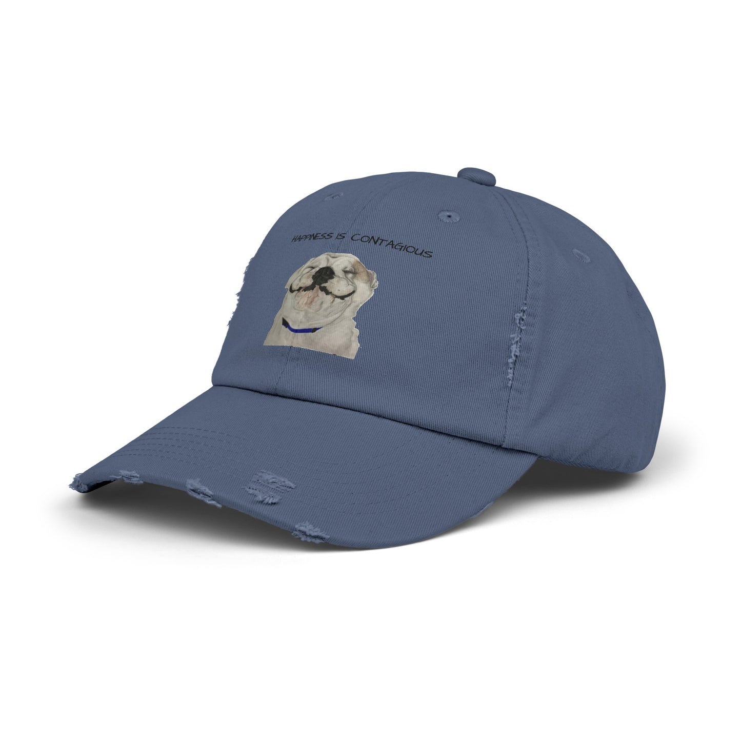 Happiness is Contagious Happy Bulldog Cap