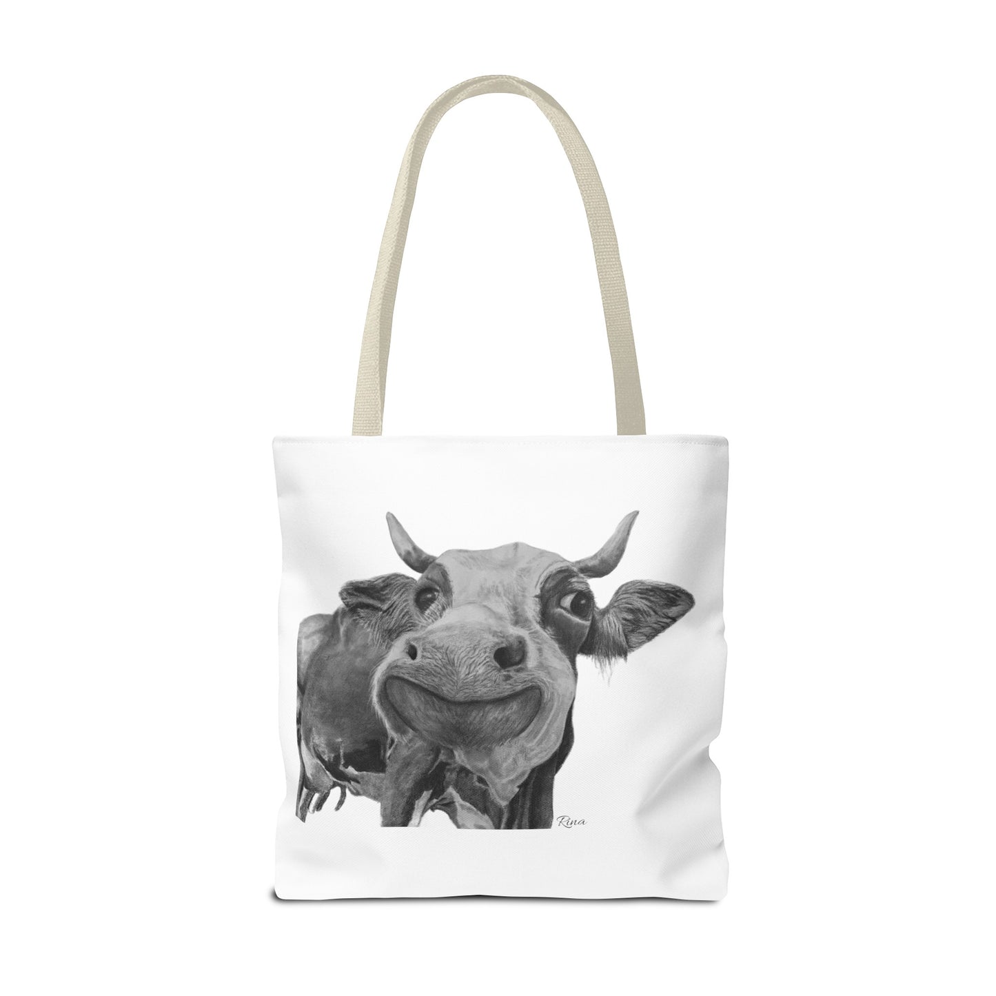 Happy Cow Tote Bag, Beach Bag, Pool Bag, Book Bag